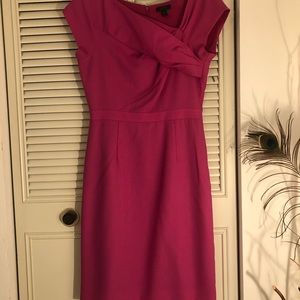 J crew pink sheath dress.